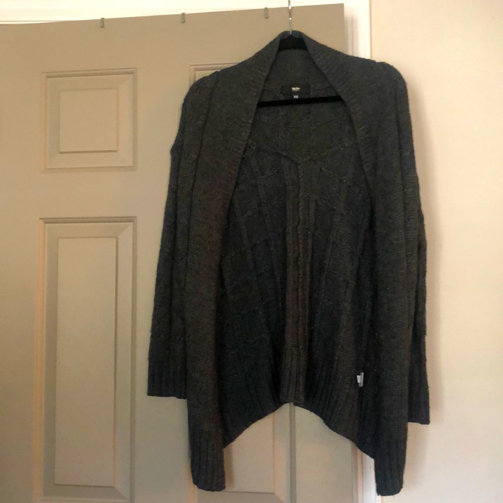 Gray cardigan